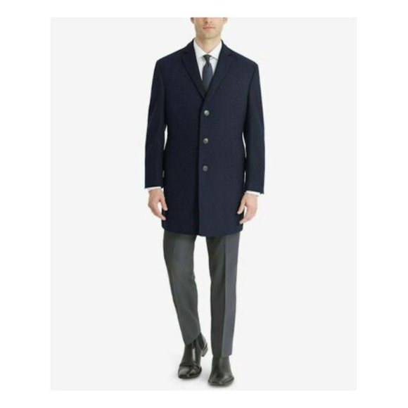 CALVIN KLEIN TOP COAT “PROSPER" BLACK SZ 46R SLIM